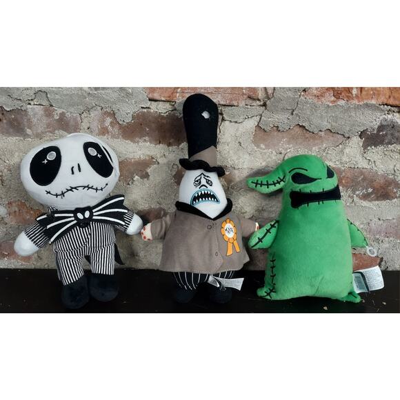 Disney Other - 3 Disney Nightmare Before Christmas Kcare Animated Plush Oogie Jack Mayor TLC